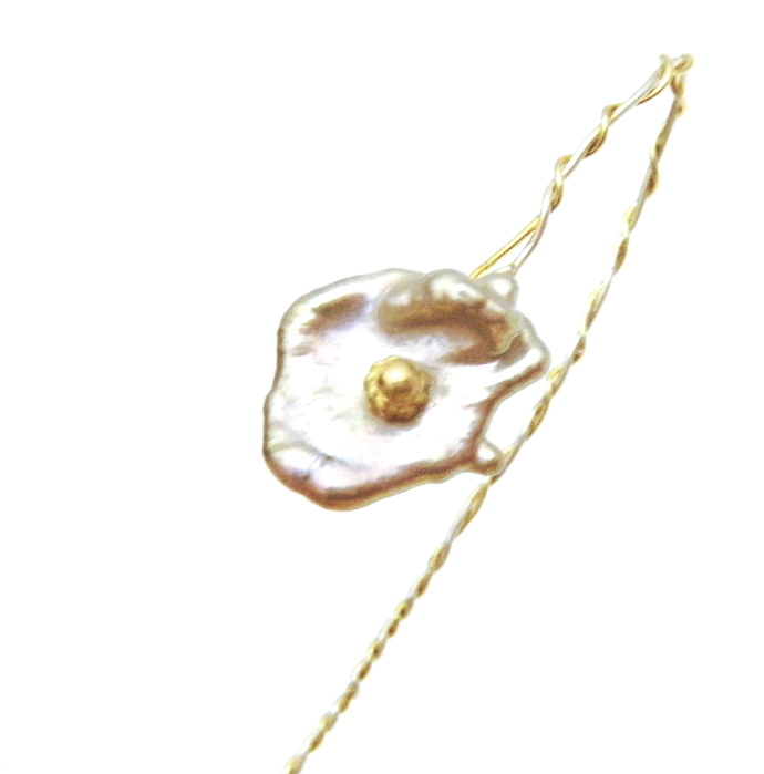 Single Keishi Pearl Vermeil Beads Bookmark